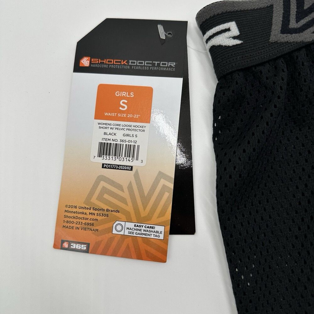 Shock Doctor Core Girls S 20-22" Youth Loose Hockey Shorts Pelvic Protector New - Picture 13 of 13